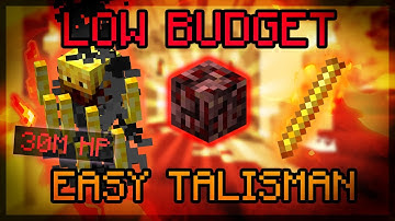 How to get Netherrack-Looking Sunshade talisman with LOW BUDGET as A BEGINNER [ Hypixel Skyblock ]