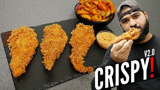 EXTRA CRISPY CHICKEN TENDERS | WITH FRIES & SAUCE