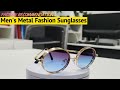 Mens fashion metal sunglasses  worth checking out  fine workmanship