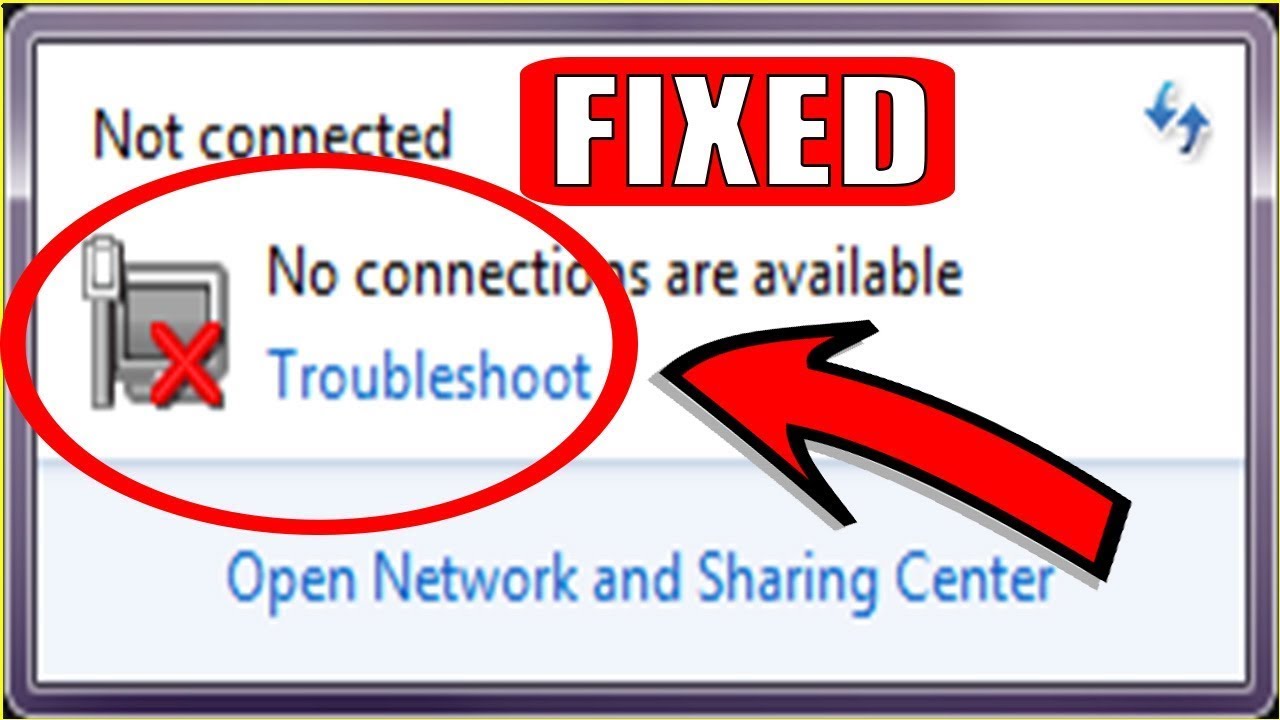 how to fix internet connection problem windows 7