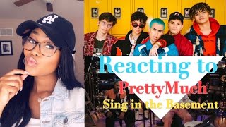 REACTING TO PRETTYMUCH SINGING ‘GONE 2 LONG’ | Entertainment Weekly | In the Basement