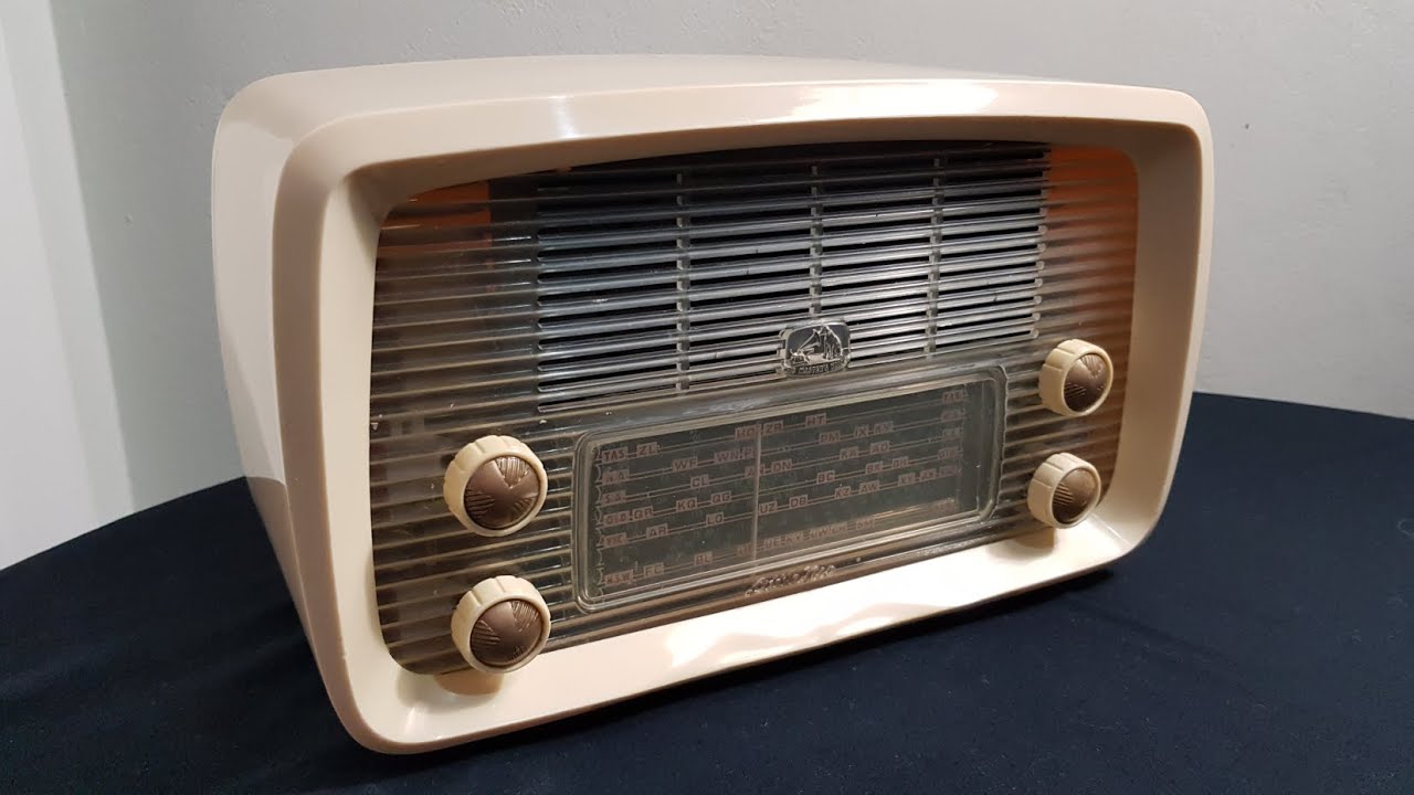 HMV 6252 valve radio restoration YouTube