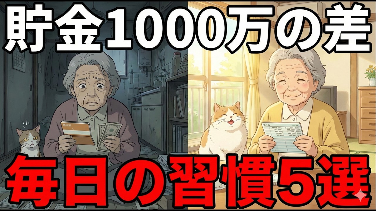 【貯金1000万円】自然に貯まる人 vs 貯金ゼロの人。決定的な違いは「毎日の小さな習慣」5選だった！