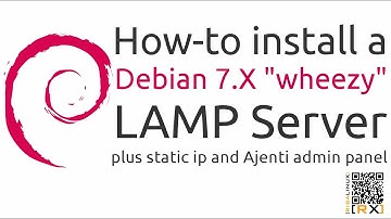 How-to install a Debian 7.x "wheezy" LAMP Server plus static ip and Ajenti admin panel [HD]