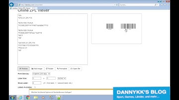3# ZPL Tutorial 128 Bar Code (Subsets A, B und C)