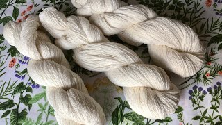 綿の単糸(1本撚り)から双糸(2本撚り)にする動画  / / 2ply yarn(cotton)