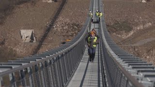Újabb mérföldkő: terheléses mérést végeztek a Nemzeti összetartozás hídjánál