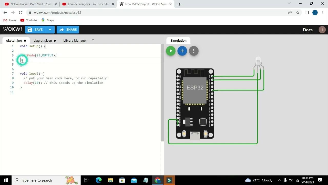 simulation of rgb led with esp32 | simulation of rgb led with esp32 in ...