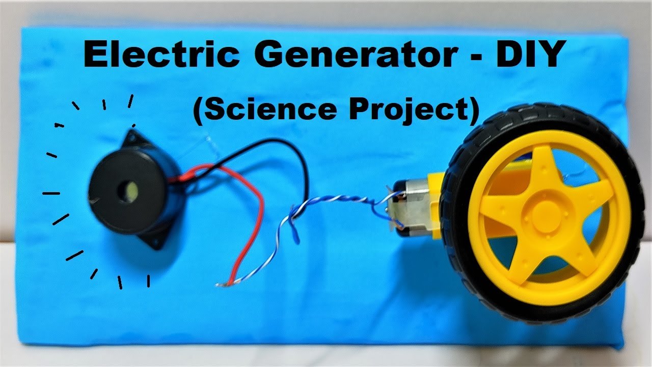 simple electric generator - simple science project - diy for science ...