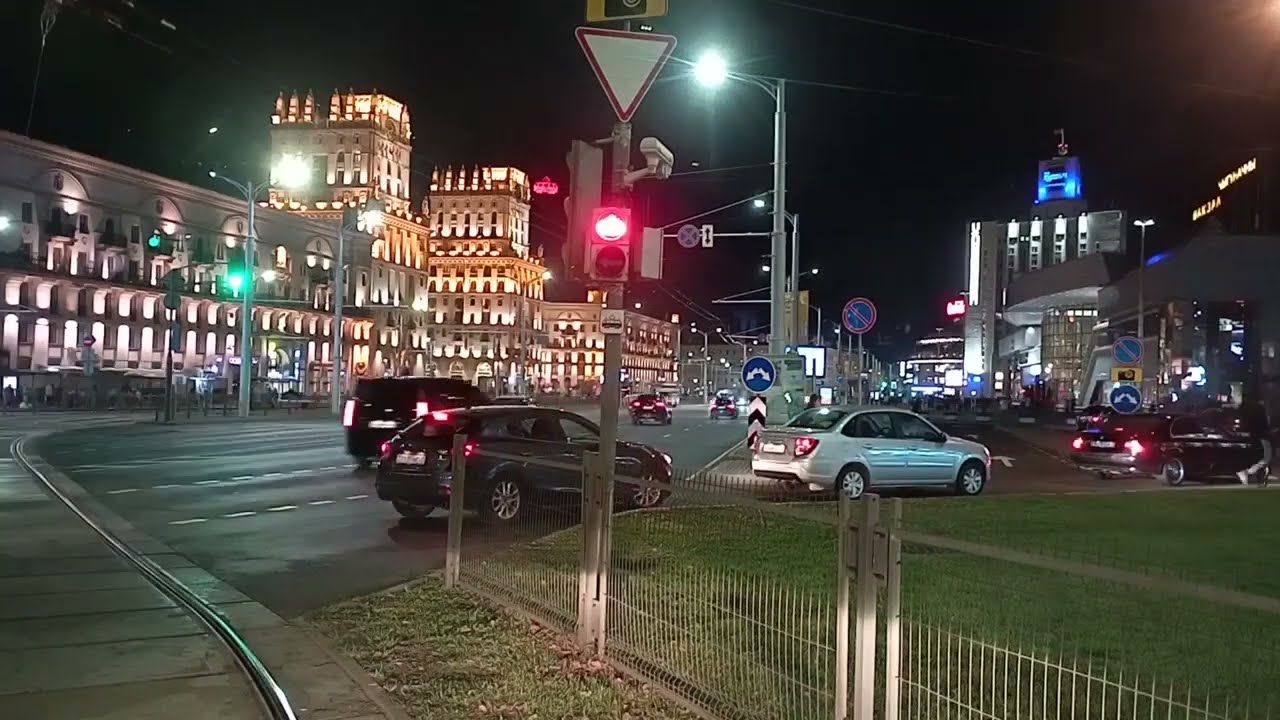 Минский трамвай. Пл. Мясникова - ДС Серебрянка (4х)