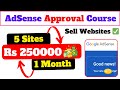 Google adsense approval course  earn rs 250k monthly by selling websites