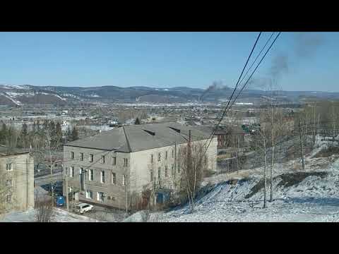 Вид на город Сковородино с горы, 10.03.2020