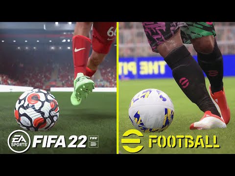 FIFA 22 Vs EFootball (PES 2022) Early Graphics U0026 Animation Comparison