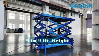 4-Ton Rigid Chain Scissor Lift Table for Steel Pipe Handling (4-Unit Synced Control)