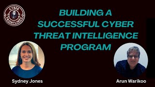 Celebrity E7 Building a Successful Cyber Threat Intelligence Program Profile