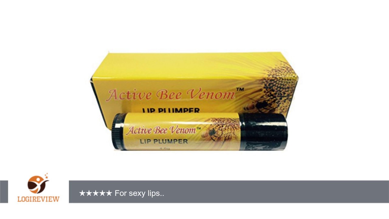 Active Bee Venom Lip Plumper with Manuka Honey, Shea Butter, Grape Seed Oil, Cocoa Butter, 4.5 Gram