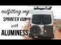Aluminess Roof Rack & Storage Accessories on my Sprinter Van