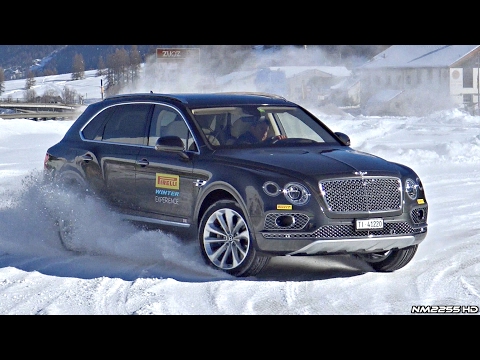 Powersliding in the Snow in a 600HP Luxury SUV! - Bentley Bentayga 6.0 W12