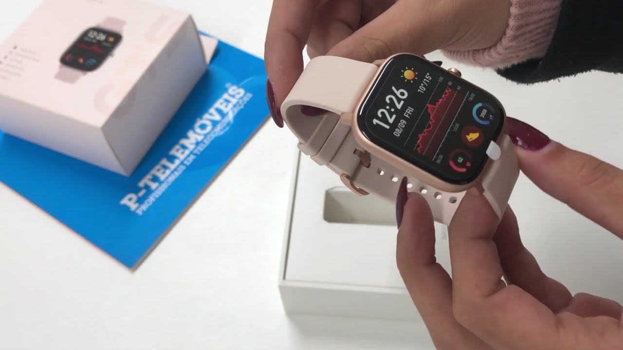 Xiaomi Amazfit Gts 1 65 Rosa Unboxing P Telemoveis Youtube