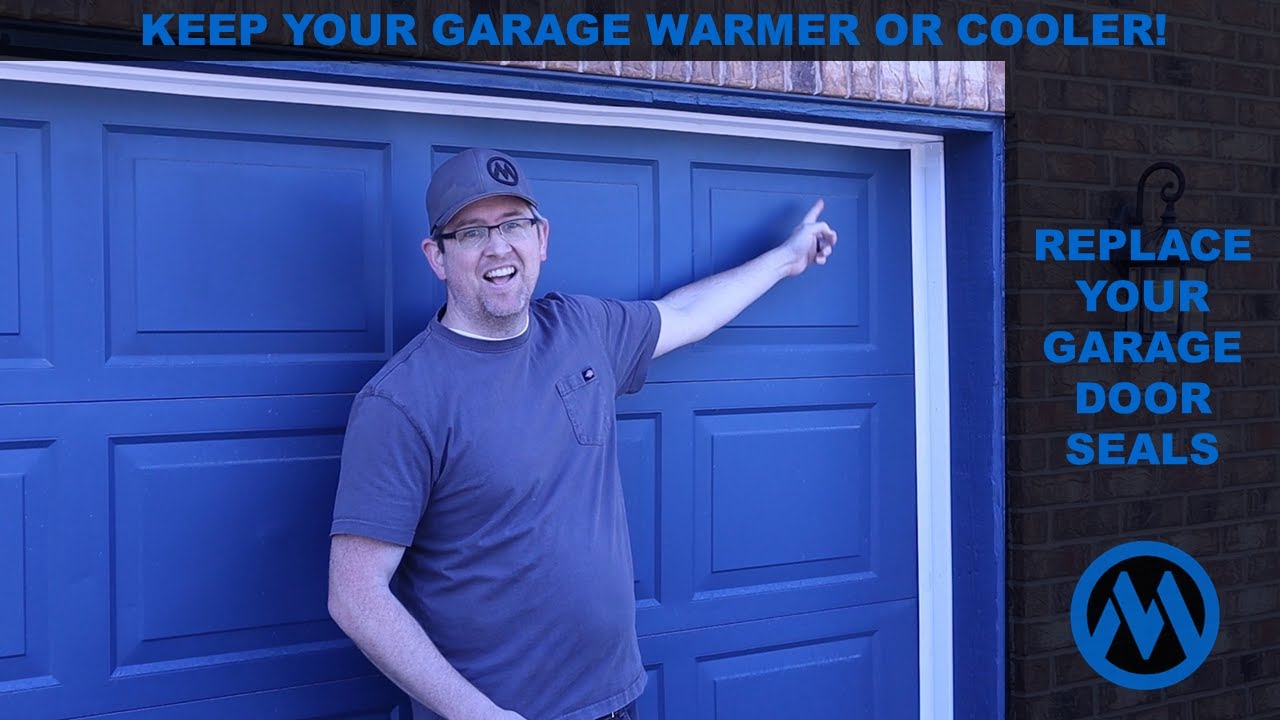 Garage Door Side Seals Replacement Keep Your Garage Warmer! or Cooler
