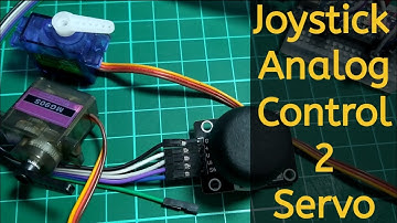 BELAJAR 56 PEMROGRAMAN ARDUINO - Joystick Analog Mengontrol 2 Servo!!