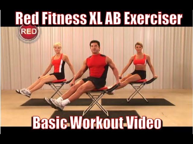 Red Exerciser Fitness XL Ab Basic Workout Video (Introduction to Red) 