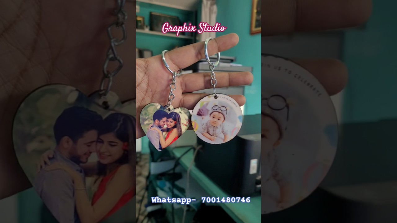 Sublimation Keychain printing prosess 