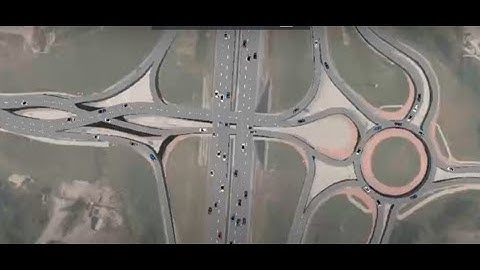 Simulation for Diverging Diamond Interchange using PTV Vissim