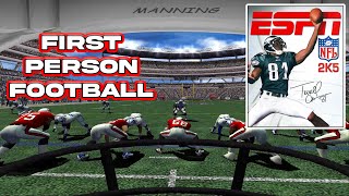 I Played As Peyton Manning & Ray Lewis! First Ever VR Football? NFL 2K5 First Person Mode