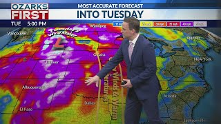 Gusty winds and near record highs