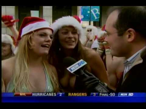 Boston Santa Speedo Run 2008 - NESN Clip John Chan...