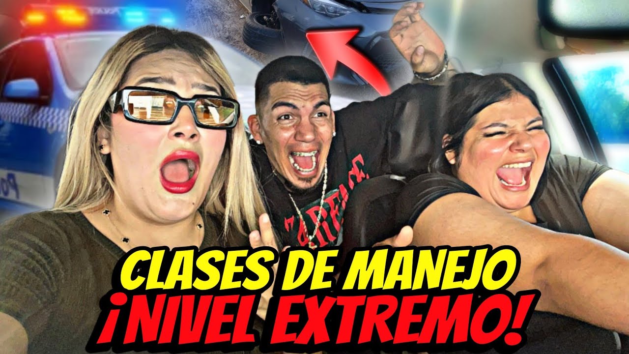 CHULE Y CHRIS ME ENSEÑAN A MANEJAR 🚘 | Todo se salió de control 🤯 | Los Tetas