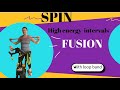 Spin fusion workout with loop bands! High intensity, upper body intervals and great for beginners!
