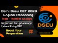 logical Reasoning Delhi CET 2023| Analogy Delhi CET 2023| Logical Reasoning Delhi Dseu CET 2023