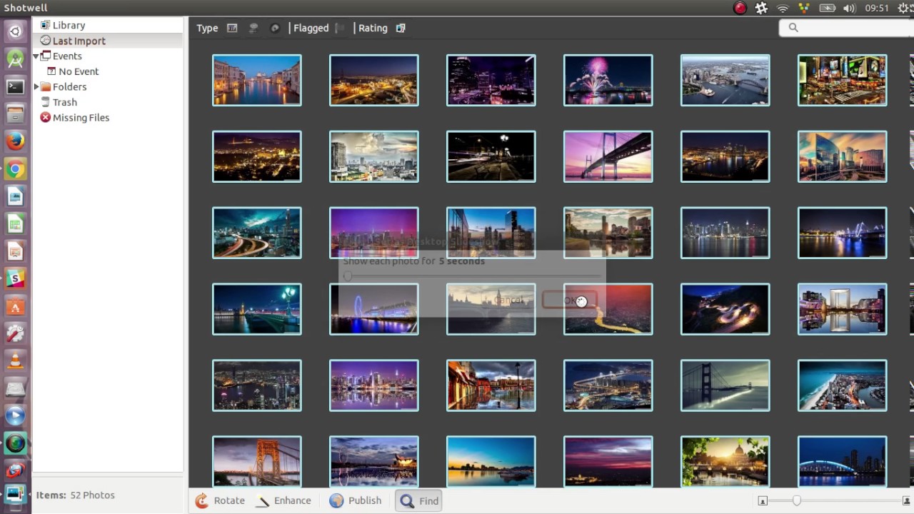 create a desktop wallpaper slideshow for ubuntu - YouTube