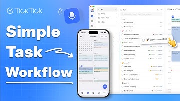 Beginner-Friendly Workflow for Work & Life | Stay Organized with TickTick