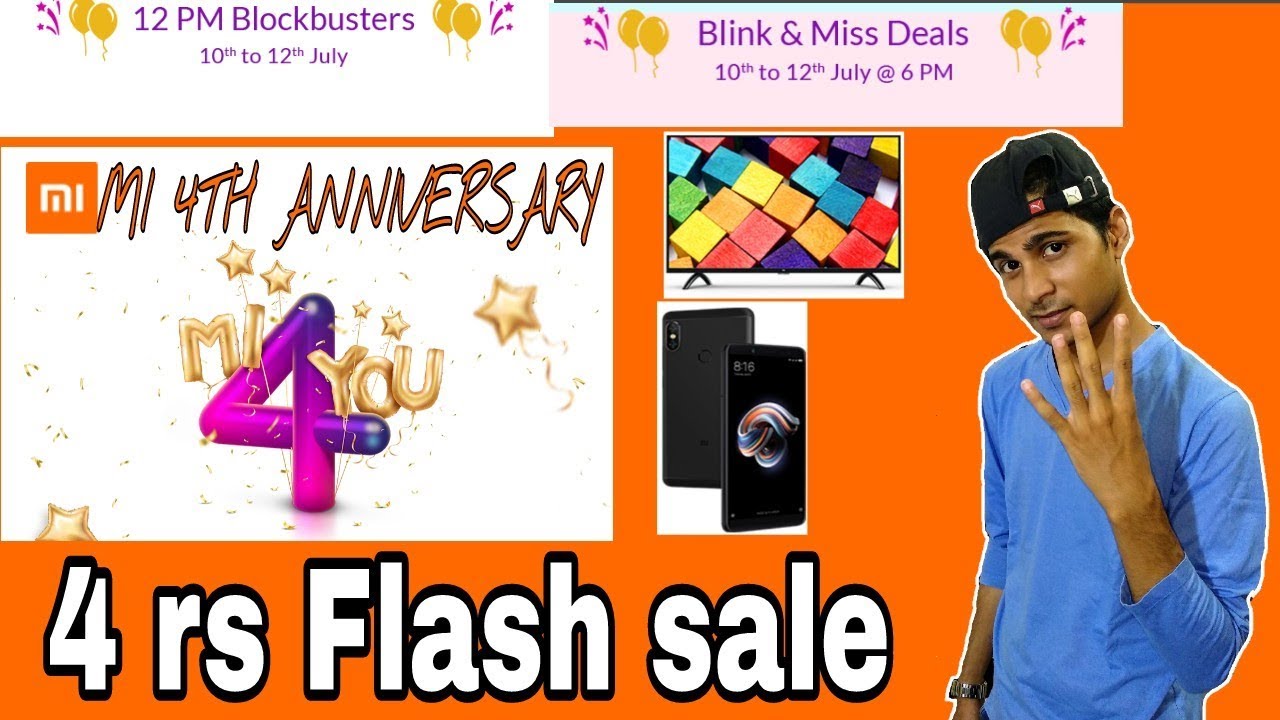 Get redmi Note 5Pro @4rs lll MI Anniversary sale 2018