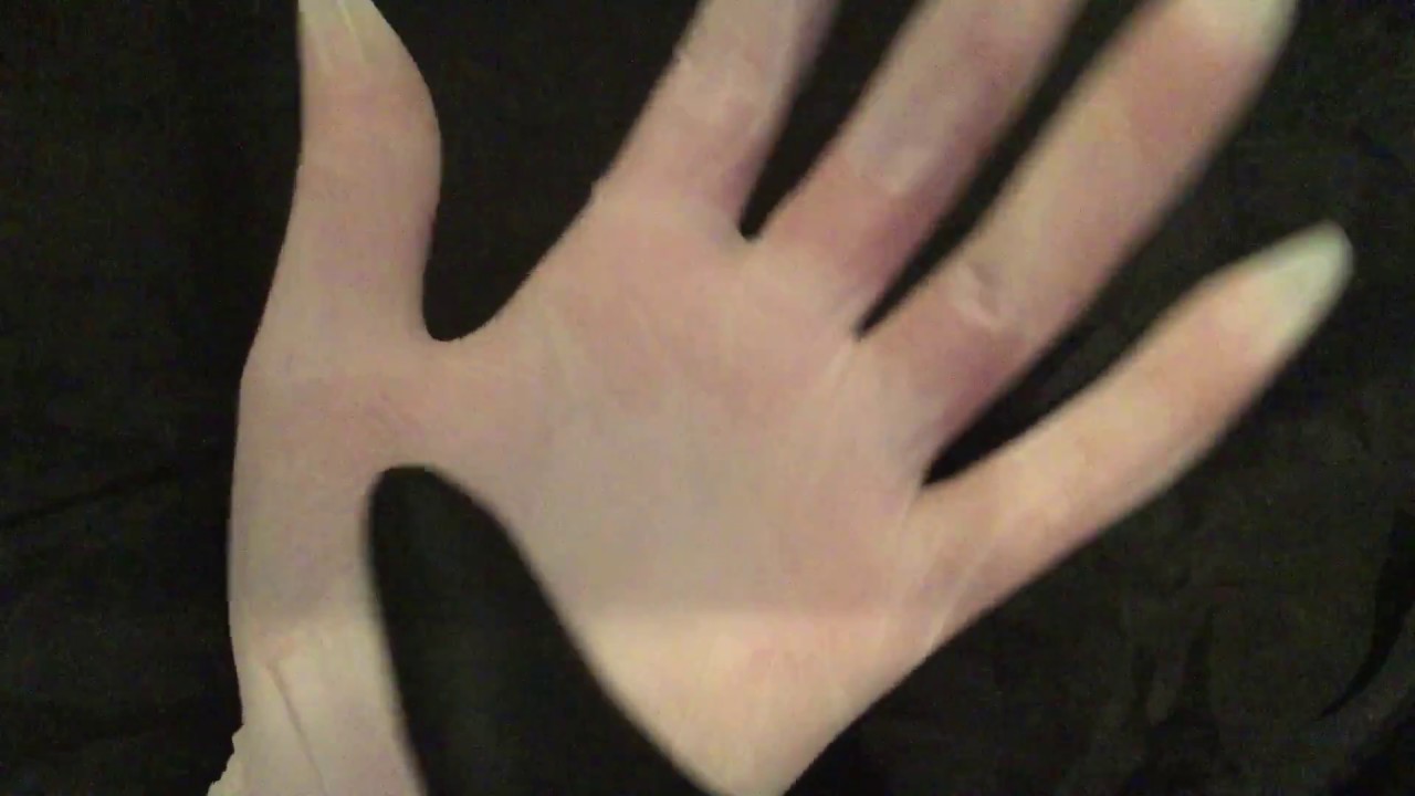 Latex Gloves SWEATY playing with black white LATEX long nails💋 [[ASMR