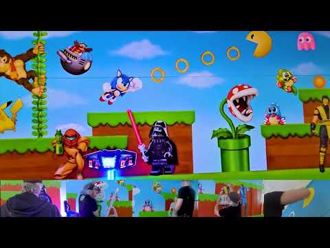 2024 - Mural - Video Game Characters through the ages - Time Lapse