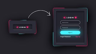 Modern Animated Login Page using Html & CSS