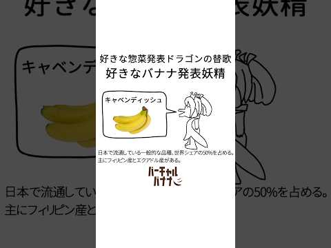 好きなバナナ発表妖精／バーチャルバナナ  その１ #shorts