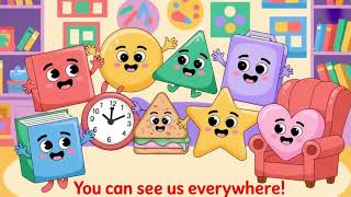Learn Shapes The Shapes Song Nursery Rhymes Nursery Rhymes With 