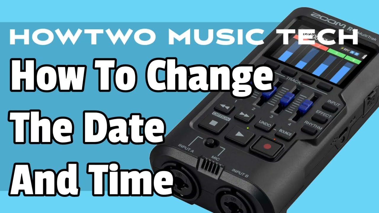 How To Change The Date And Time ZOOM R4