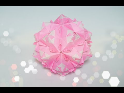 くす玉を折り紙での作り方桜大文字を折ってみた Youtube