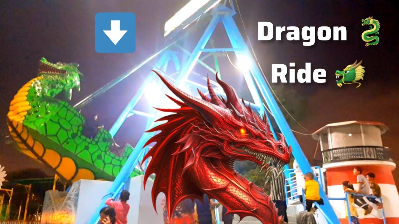 Dangerous Dragon🐉Ride🐲 | Dragon Jhula | Safari FunLand Park | Khushi ...