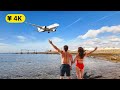 Lanzarote Airport Landing - Walking Tour 4K