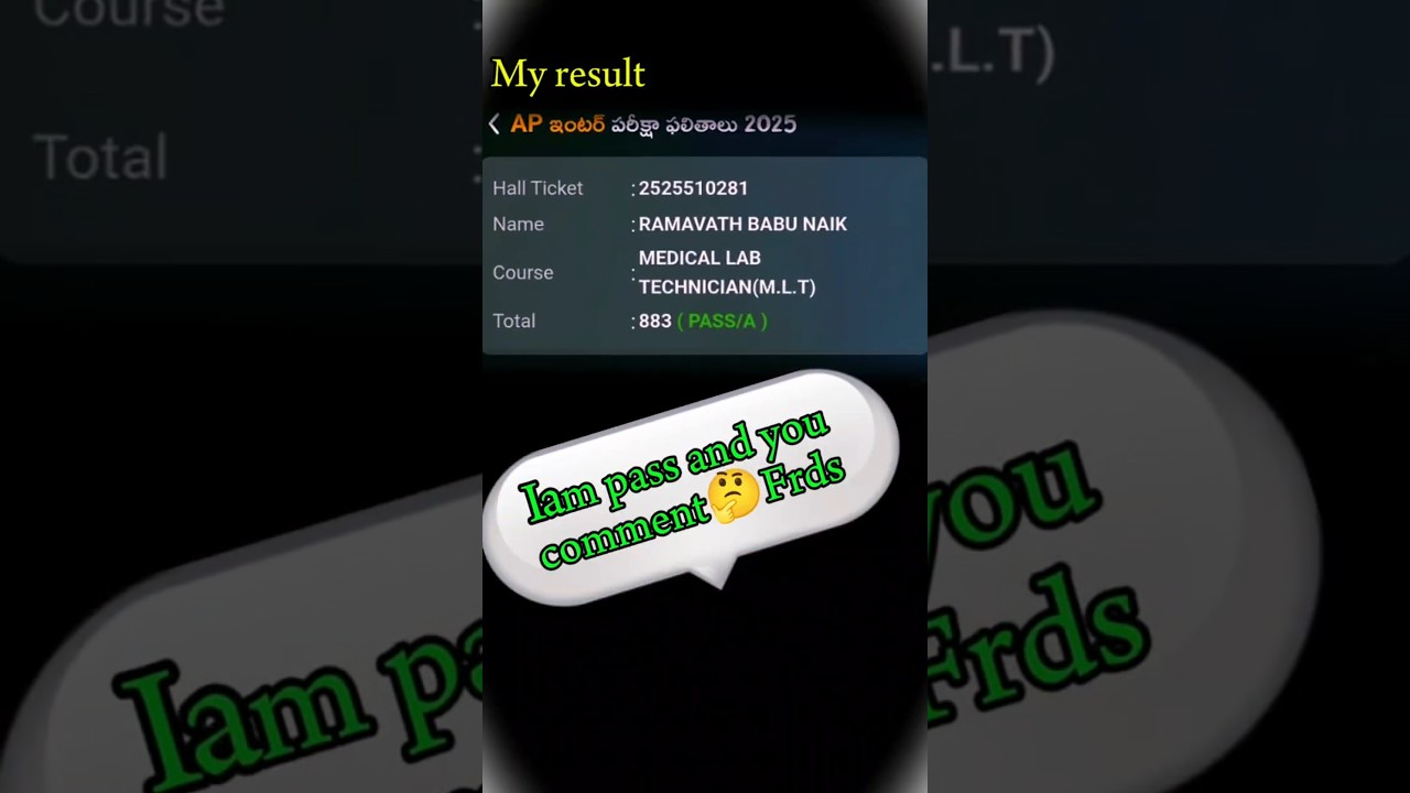 My Result...iam pass and you 