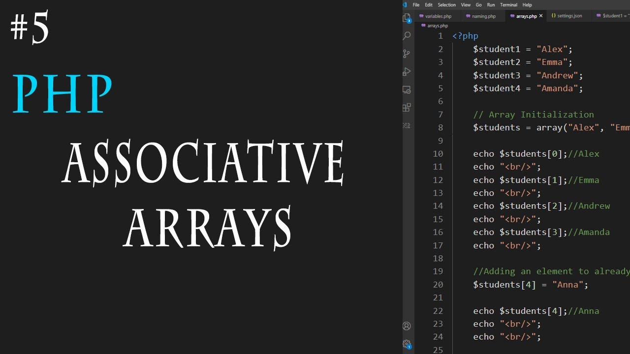 associative array assignment in php