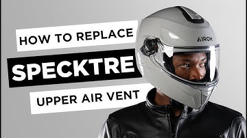 AIROH SPECKTRE FLIP UP HELMET UPPER AIR VENT ASSEMBLY AND DISASSEMBLY VIDEO TUTORIAL