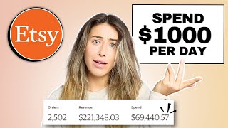 I try to Spend $1000 Per Day on Etsy Ads - Here's Why!?